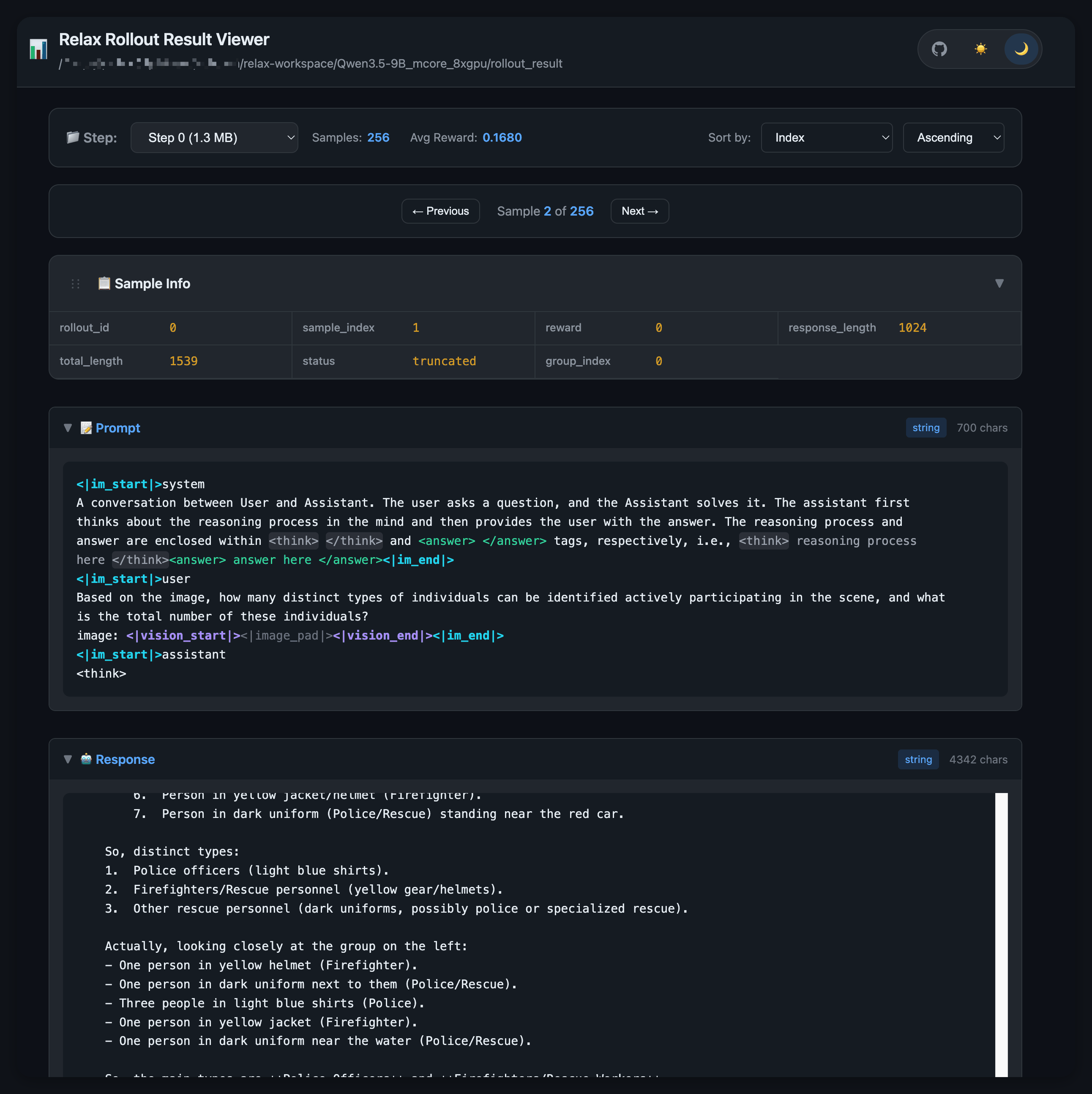 Relax Rollout Result Viewer